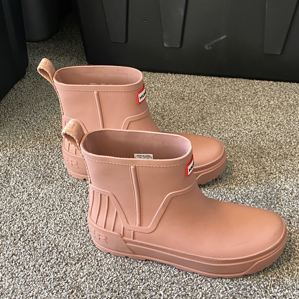NWOB Hunter Women's Pink Rain Boots Size 9 - Picture 6 of 7